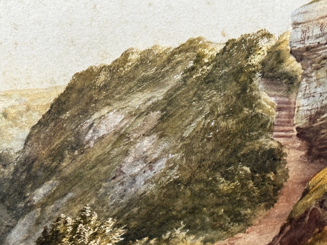 Samuel Edward Kelly Watercolour Coastal Landscape Babbacombe Beach Devon - 11