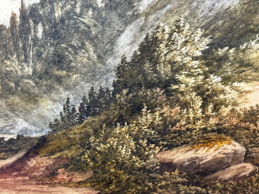 Samuel Edward Kelly Watercolour Coastal Landscape Babbacombe Beach Devon - 12