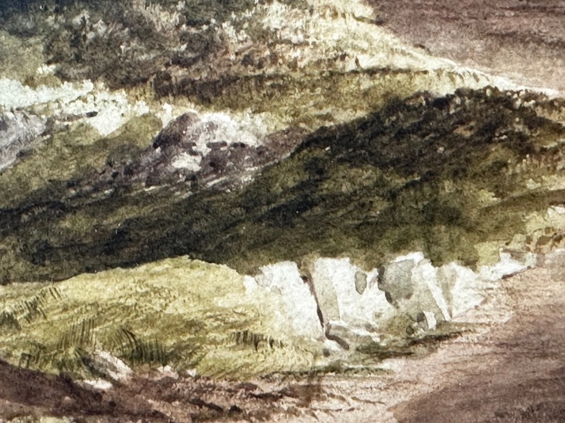 Samuel Edward Kelly Watercolour Coastal Landscape Babbacombe Beach Devon - 15