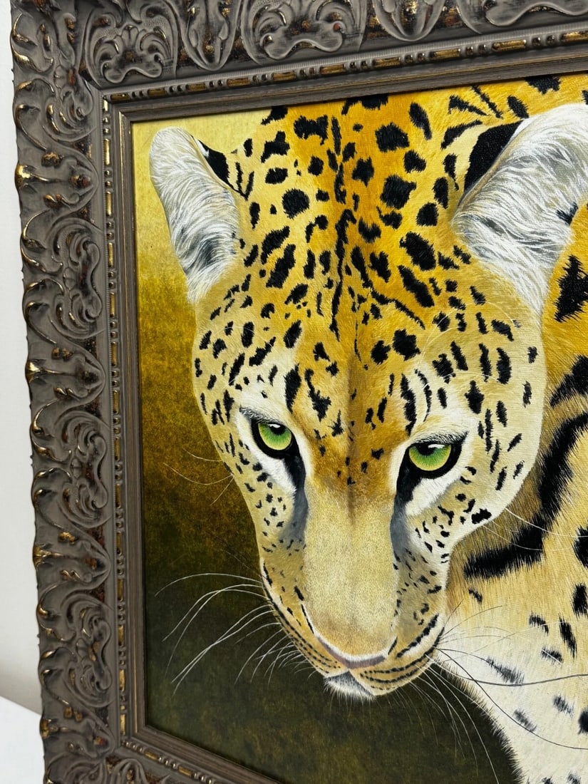 Wildlife Art “Leopard in Wilderness Masai Mara Kenya Follower Pip McGarry - 3