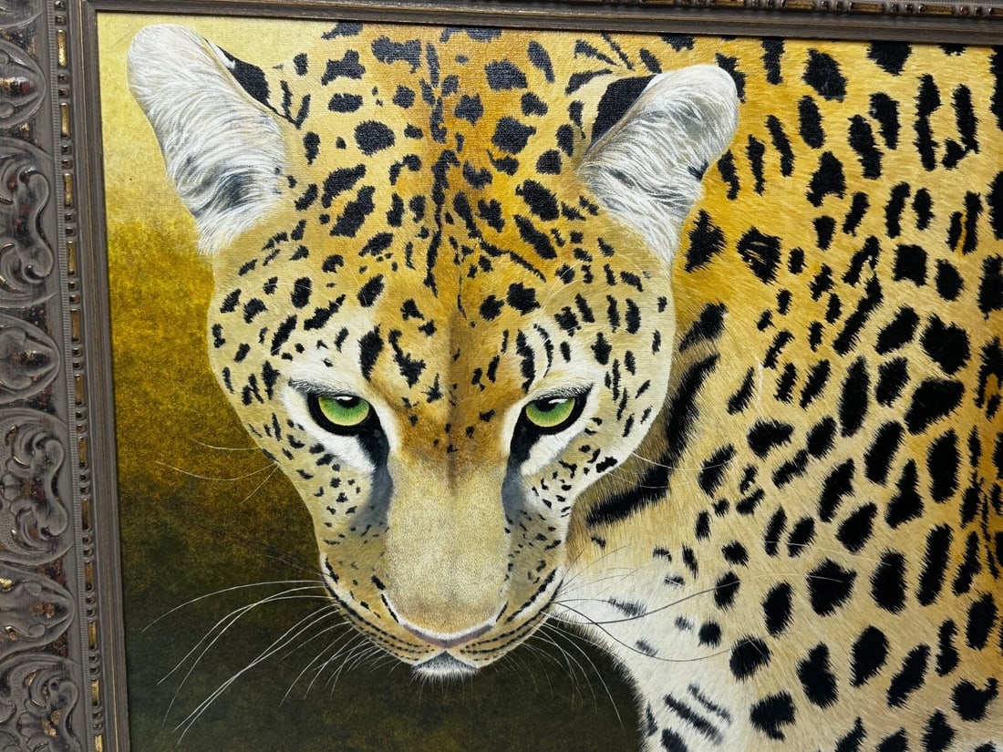 Wildlife Art “Leopard in Wilderness Masai Mara Kenya Follower Pip McGarry - 6