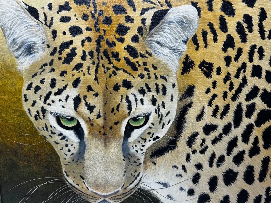 Wildlife Art “Leopard in Wilderness Masai Mara Kenya Follower Pip McGarry - 7