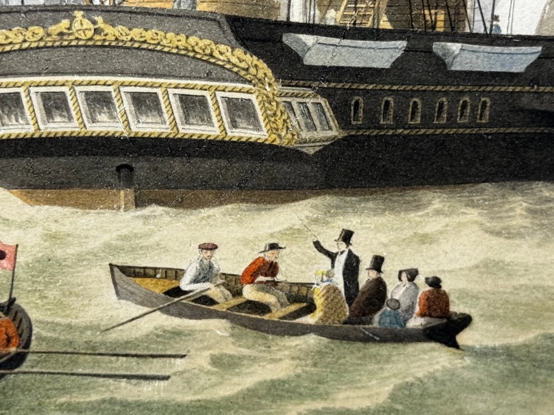 Painting HMY Victoria & Albert First Royal Steam Yacht Off Osborne House C1852 - 12