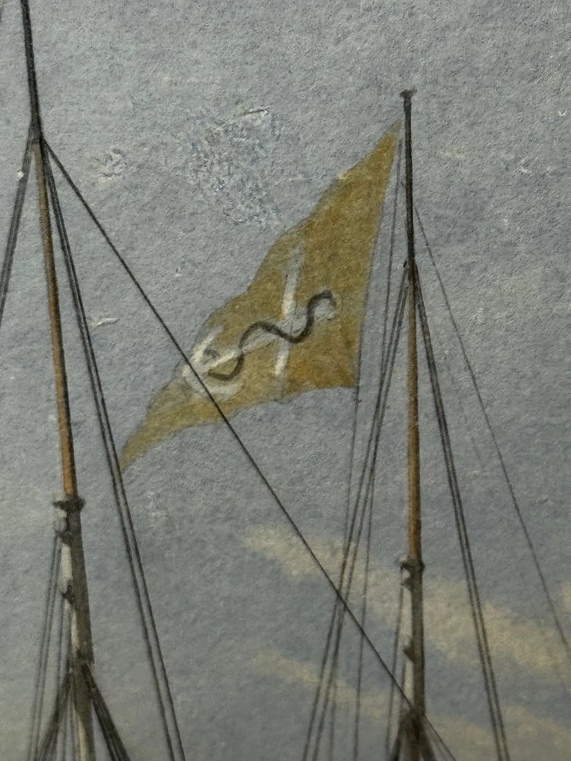 Painting HMY Victoria & Albert First Royal Steam Yacht Off Osborne House C1852 - 14