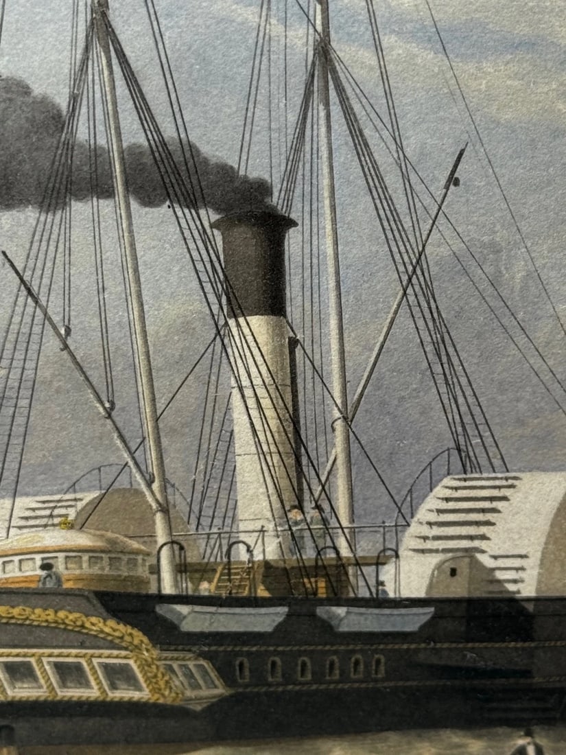 Painting HMY Victoria & Albert First Royal Steam Yacht Off Osborne House C1852 - 15