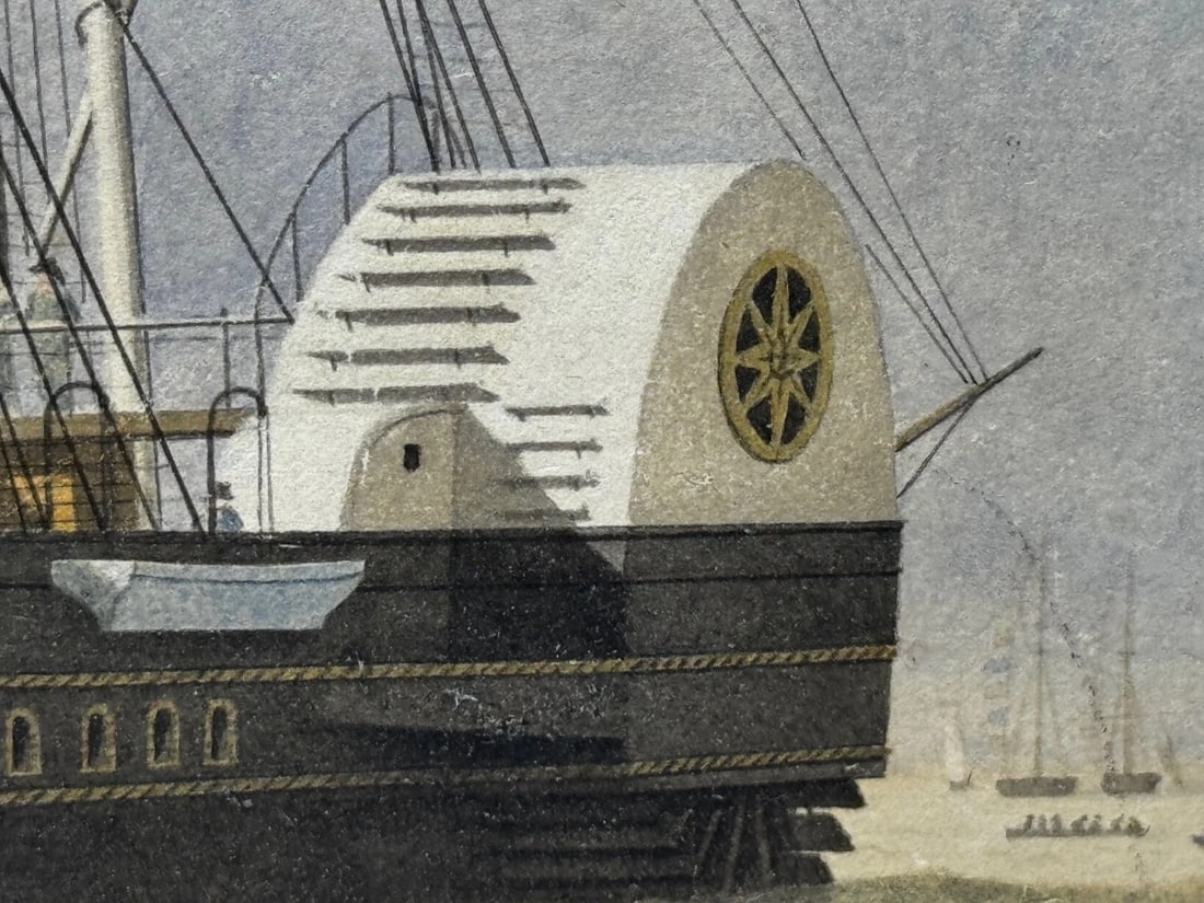 Painting HMY Victoria & Albert First Royal Steam Yacht Off Osborne House C1852 - 17