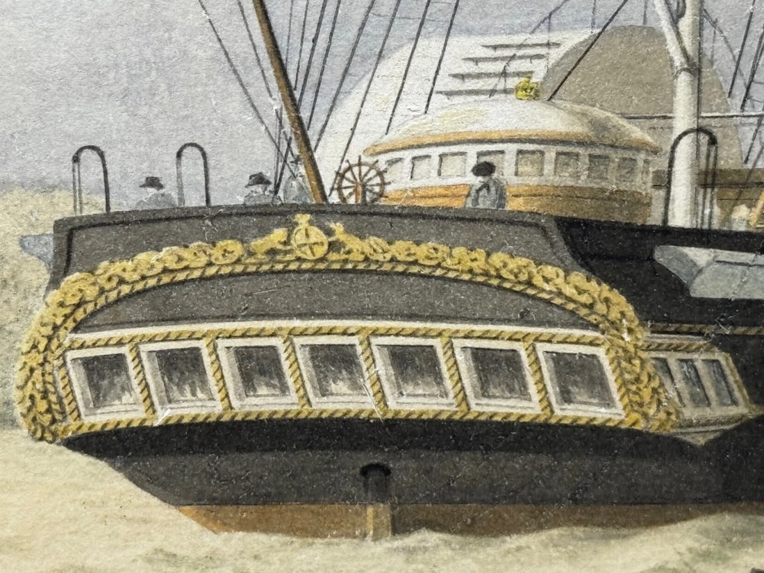 Painting HMY Victoria & Albert First Royal Steam Yacht Off Osborne House C1852 - 18