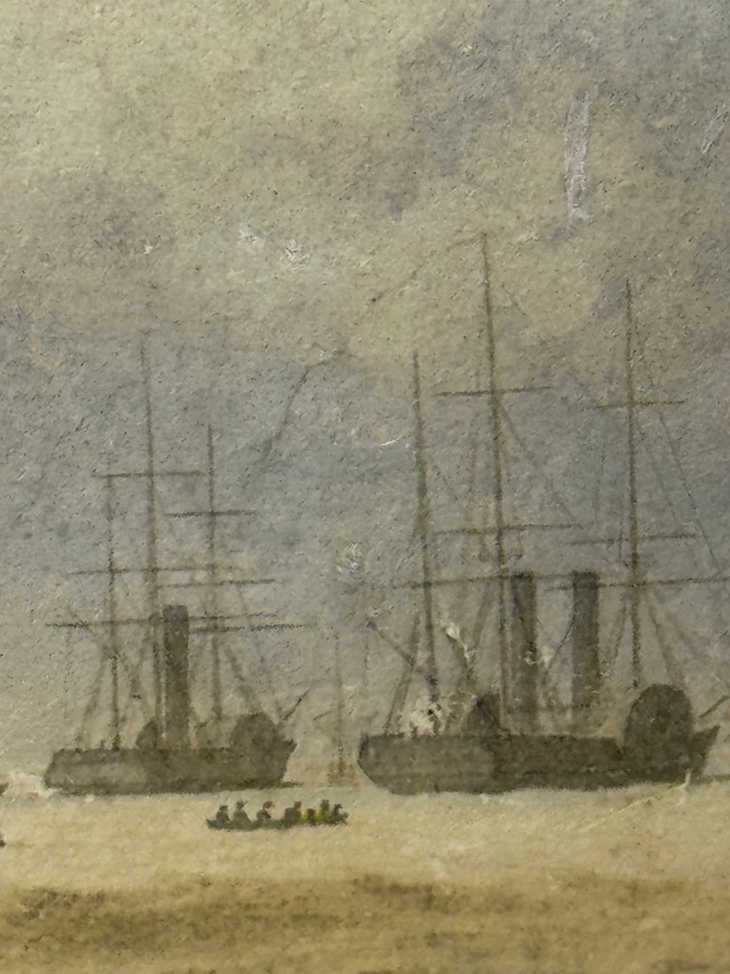 Painting HMY Victoria & Albert First Royal Steam Yacht Off Osborne House C1852 - 19