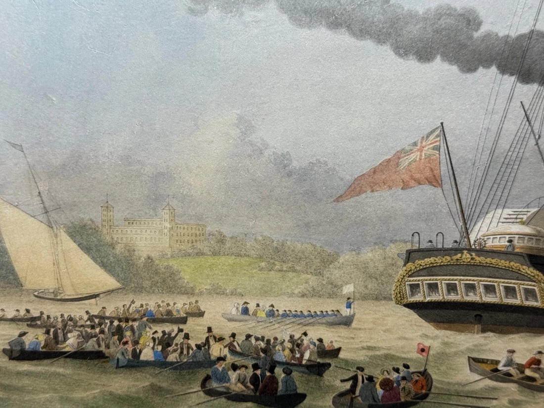 Painting HMY Victoria & Albert First Royal Steam Yacht Off Osborne House C1852 - 7