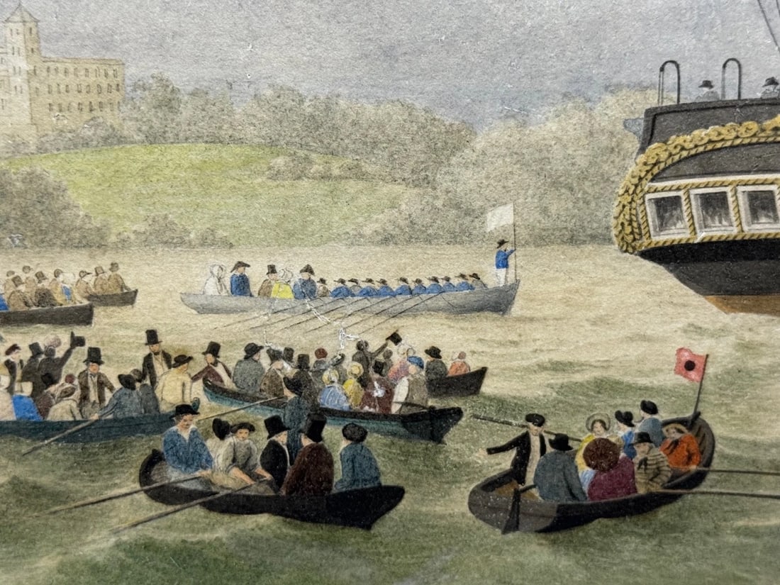 Painting HMY Victoria & Albert First Royal Steam Yacht Off Osborne House C1852 - 8