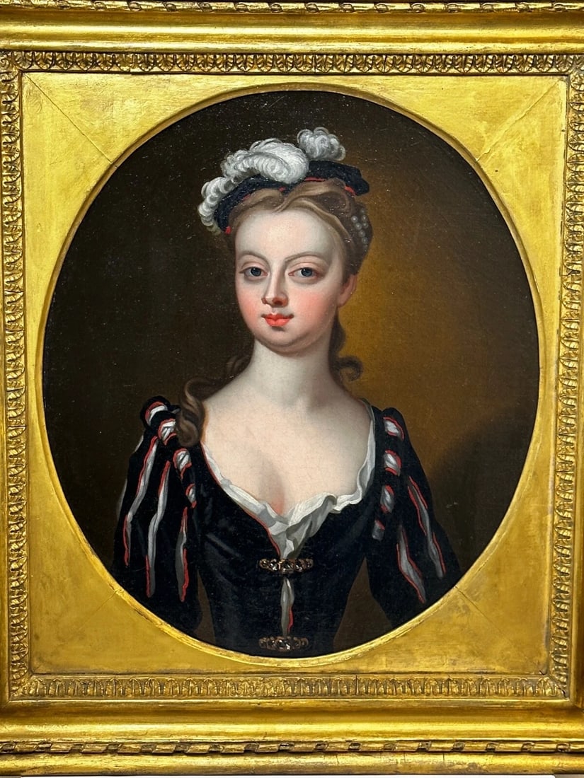 Oil Portrait Lady Lucy Montagu Countess of Guilford Circle John Vanderbank C1734 - 2