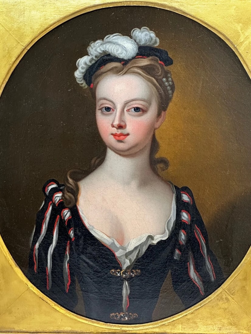 Oil Portrait Lady Lucy Montagu Countess of Guilford Circle John Vanderbank C1734 - 3