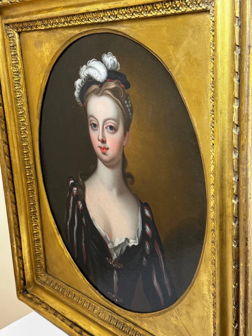 Oil Portrait Lady Lucy Montagu Countess of Guilford Circle John Vanderbank C1734 - 9