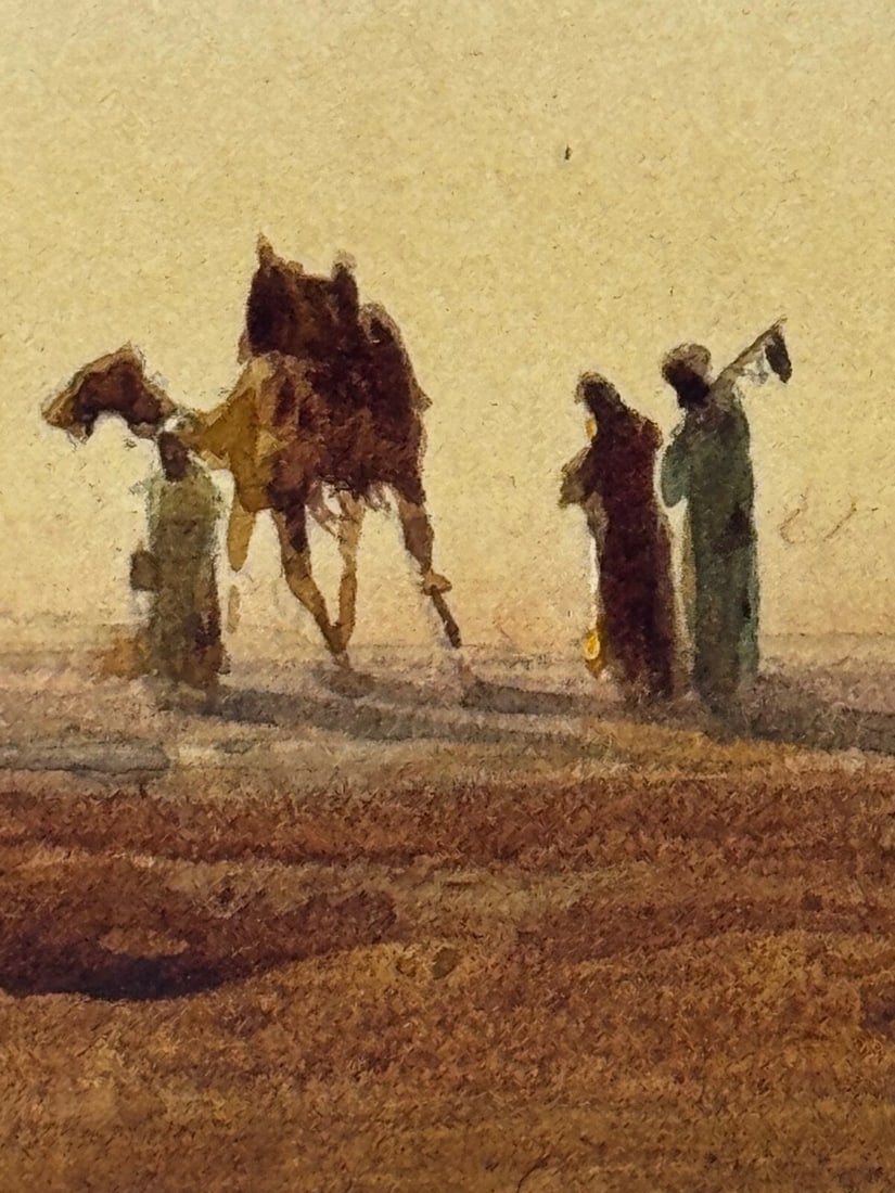 Victorian Orientalism Bedouin Tribesmen Suez Canal by Henry Andrew Harper - 10
