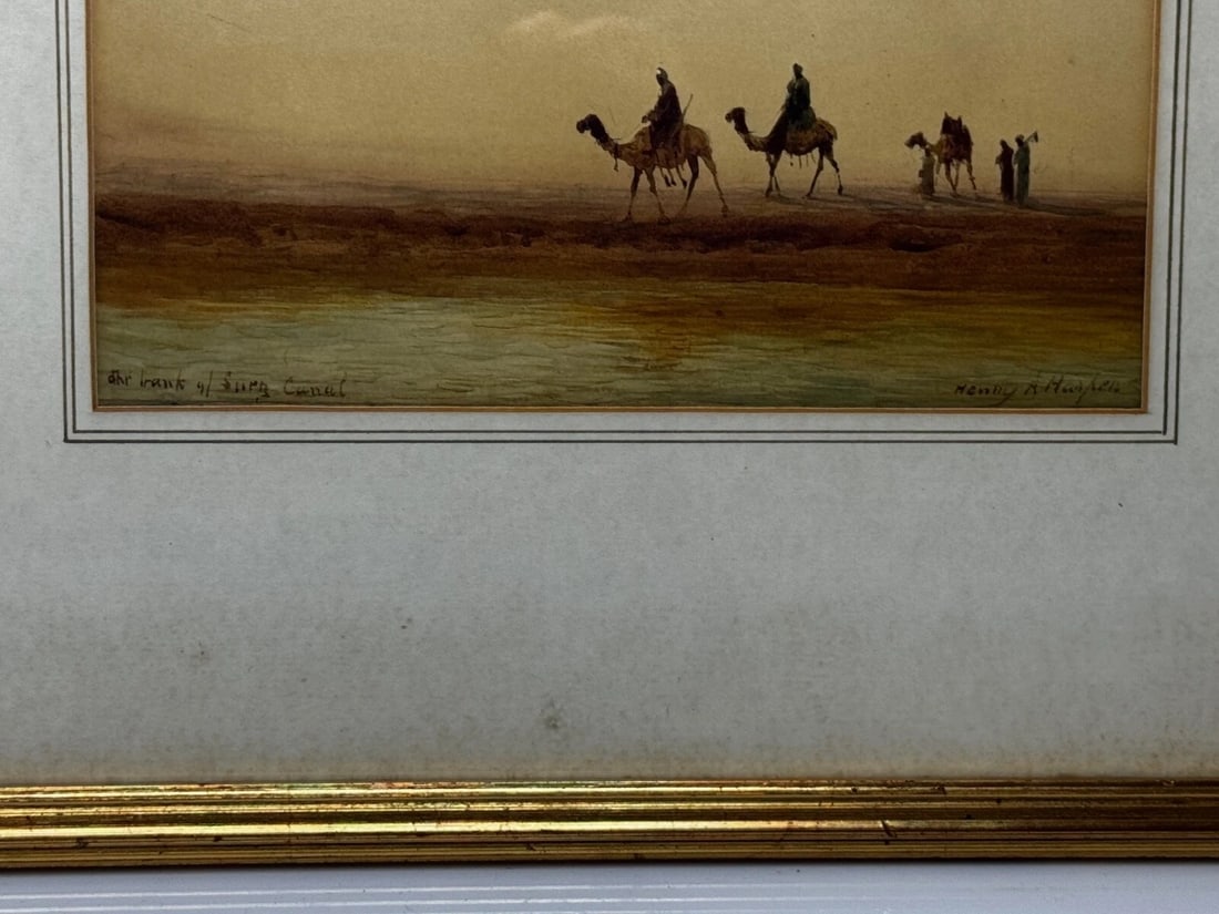 Victorian Orientalism Bedouin Tribesmen Suez Canal by Henry Andrew Harper - 13