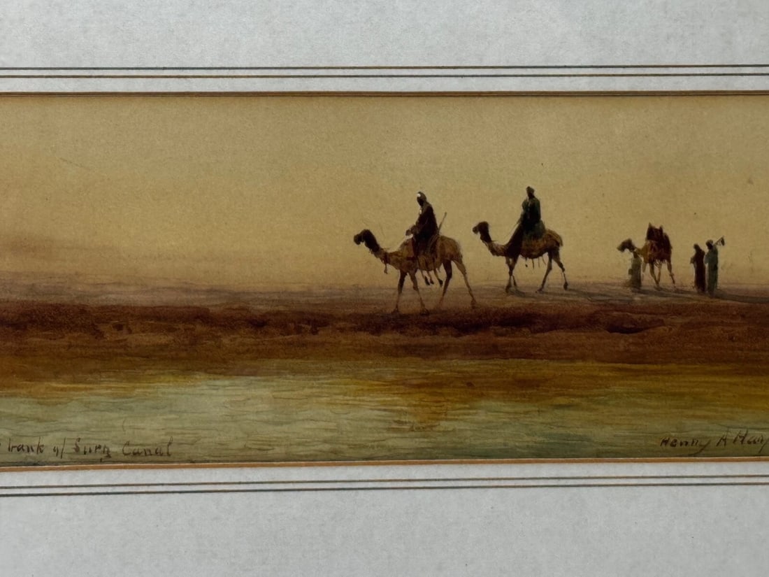 Victorian Orientalism Bedouin Tribesmen Suez Canal by Henry Andrew Harper - 14
