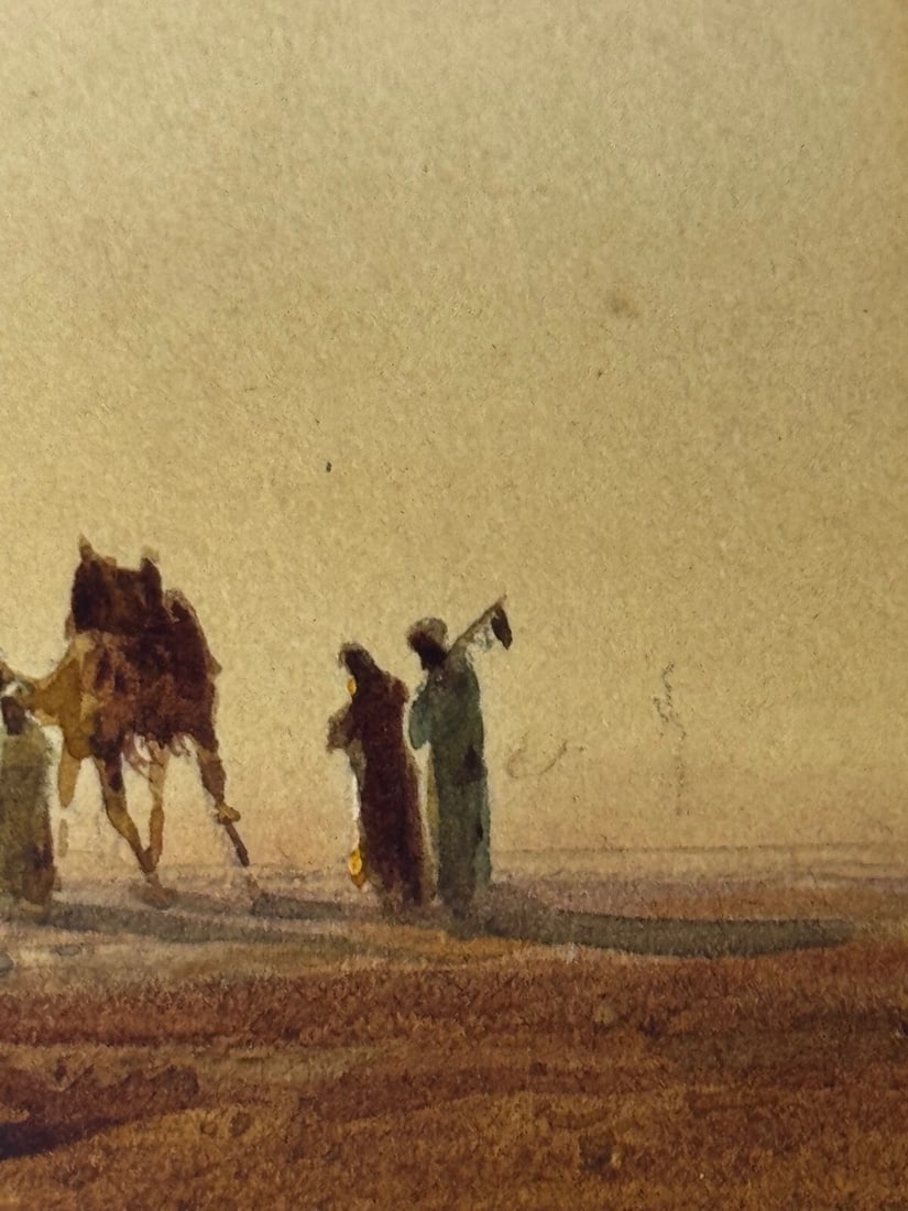Victorian Orientalism Bedouin Tribesmen Suez Canal by Henry Andrew Harper - 15