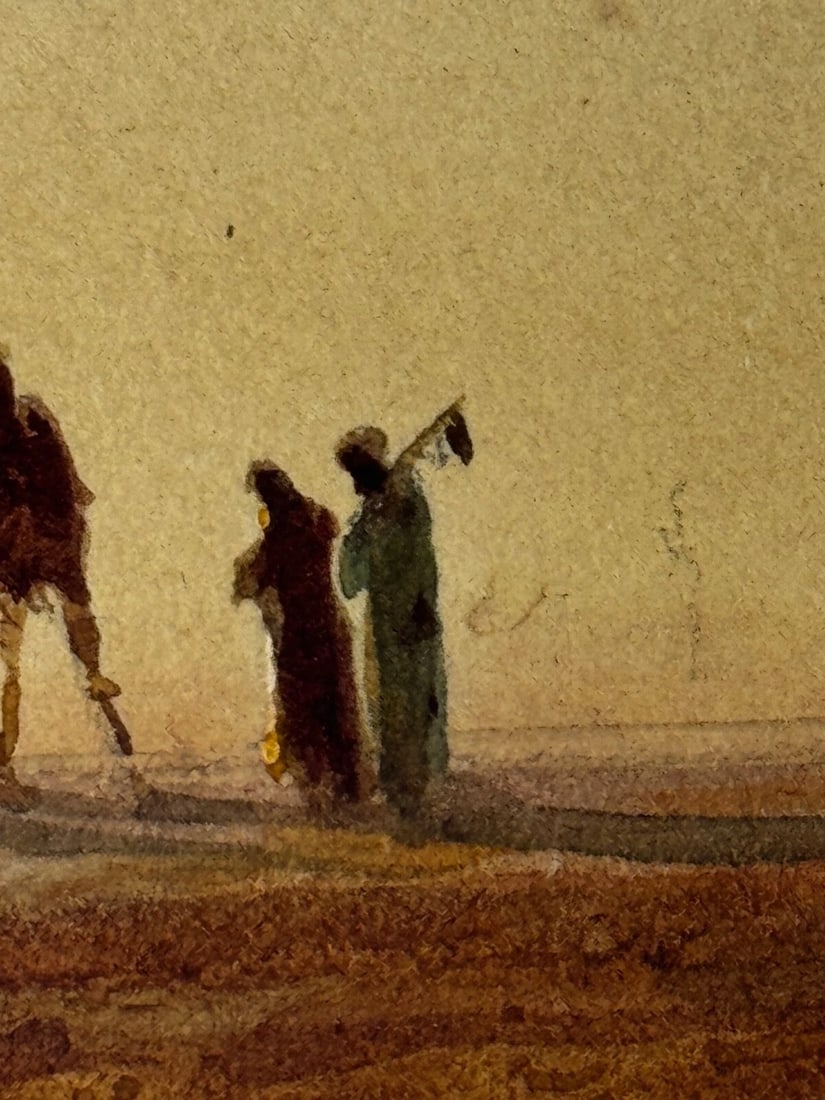 Victorian Orientalism Bedouin Tribesmen Suez Canal by Henry Andrew Harper - 17