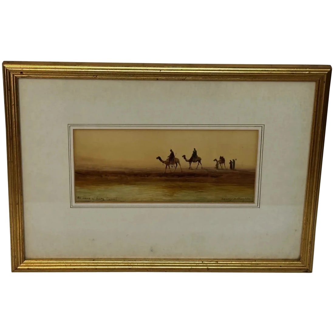 Victorian Orientalism Bedouin Tribesmen Suez Canal by Henry Andrew Harper: Victorian Orientalism Bedouin Tribesmen Suez Canal by Henry Andrew Harper Click image to enlarge Description Victorian Orientalism Masterpiece: Bedouin Tribesmen at the Suez Canal, Egypt