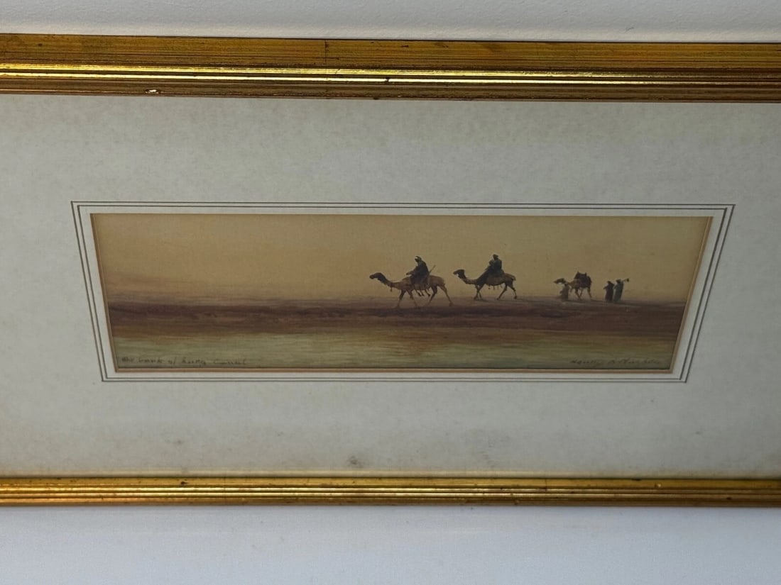 Victorian Orientalism Bedouin Tribesmen Suez Canal by Henry Andrew Harper - 6