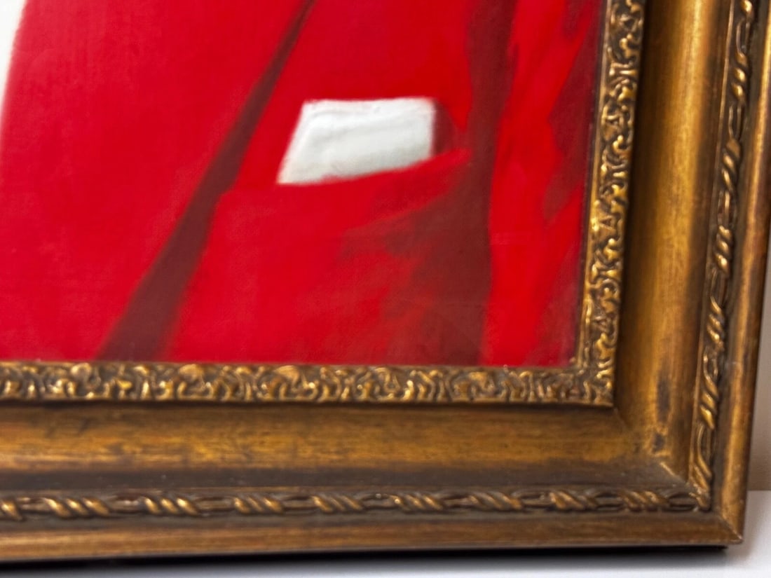 Red Coat Huntsman Portrait Oil Painting Sir Philip Grey Egerton 15th Baronet - 9