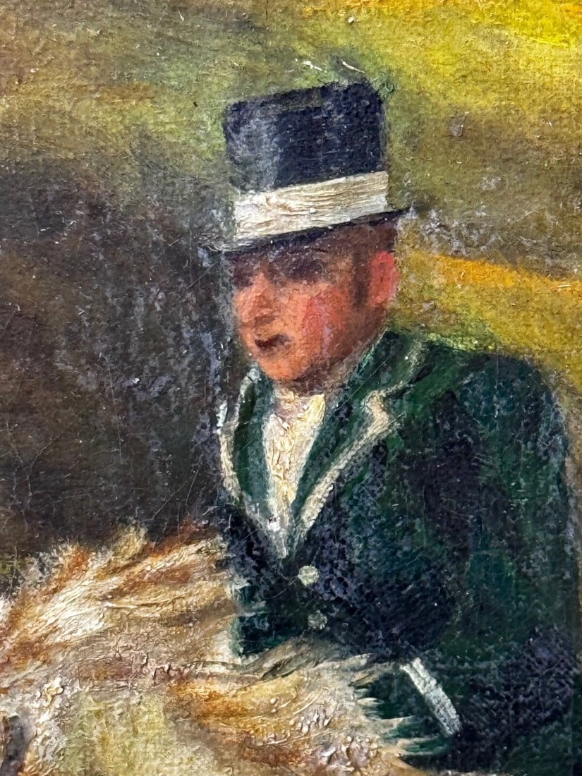 19th Century Oil Painting Huntsman In Hot Pursuit by Guillaume Urban Régamey - 10