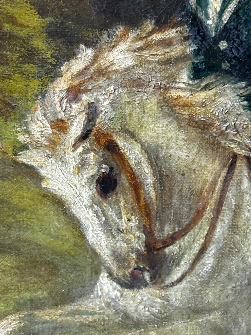 19th Century Oil Painting Huntsman In Hot Pursuit by Guillaume Urban Régamey - 11