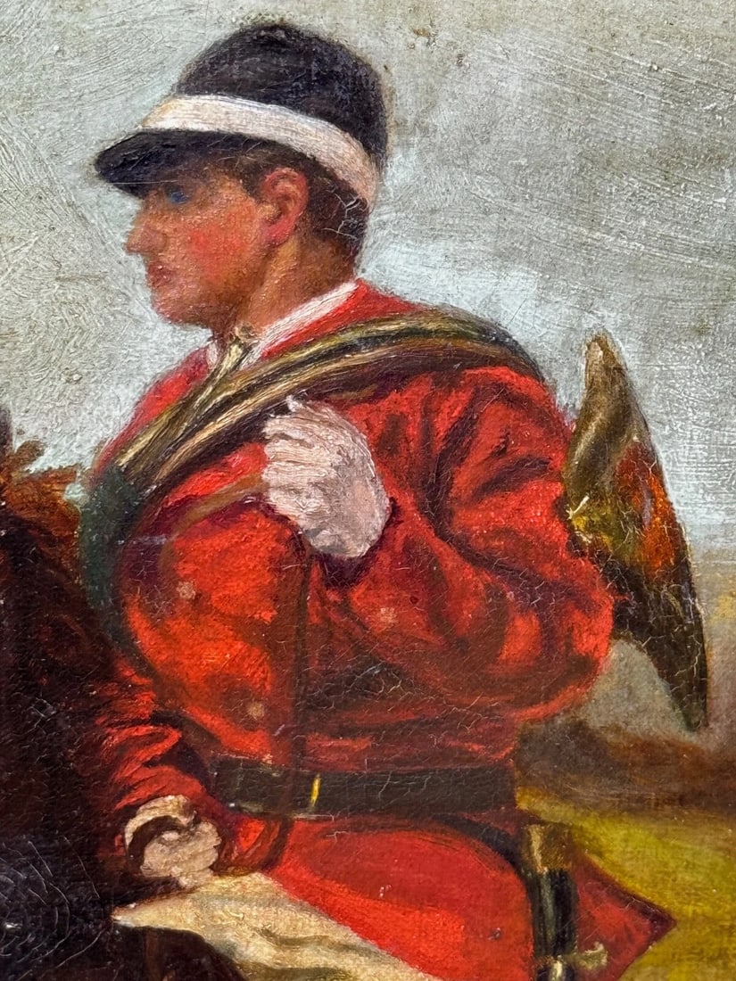 19th Century Oil Painting Huntsman In Hot Pursuit by Guillaume Urban Régamey - 13