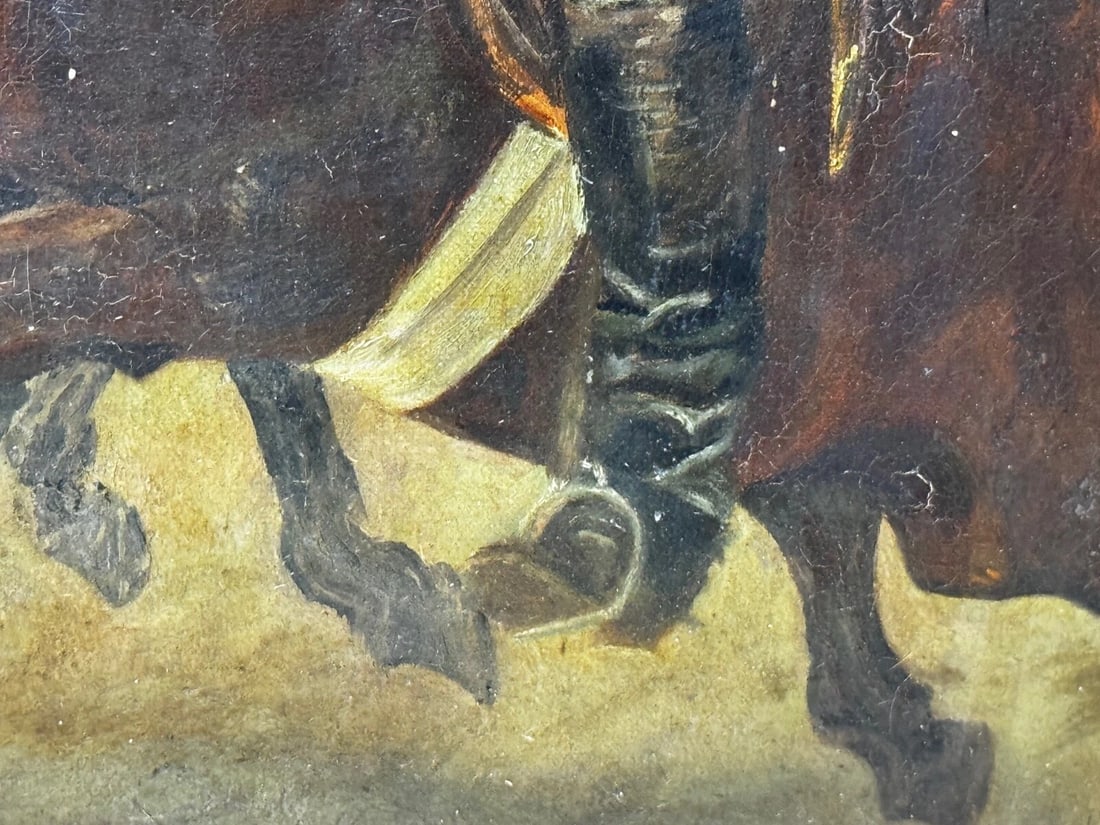 19th Century Oil Painting Huntsman In Hot Pursuit by Guillaume Urban Régamey - 15