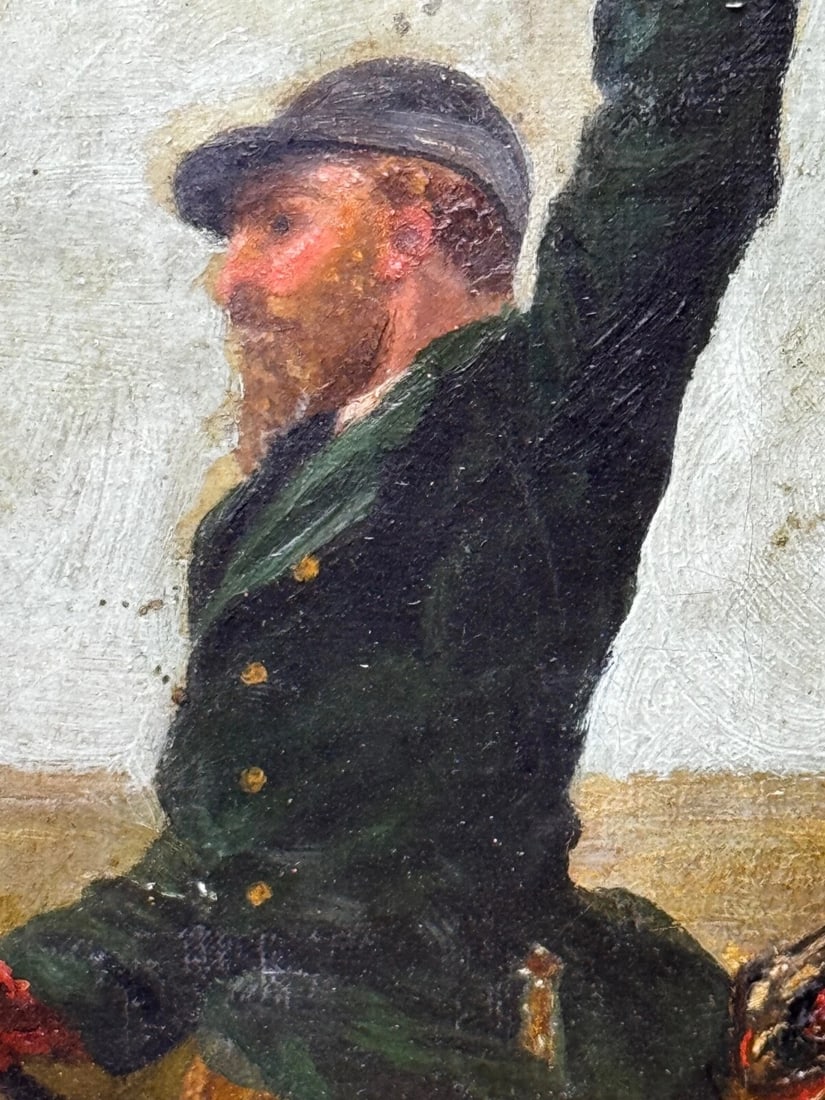 19th Century Oil Painting Huntsman In Hot Pursuit by Guillaume Urban Régamey - 16