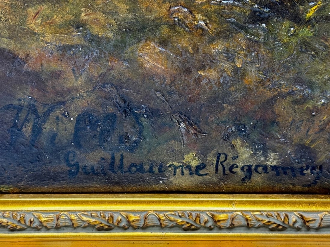 19th Century Oil Painting Huntsman In Hot Pursuit by Guillaume Urban Régamey - 6