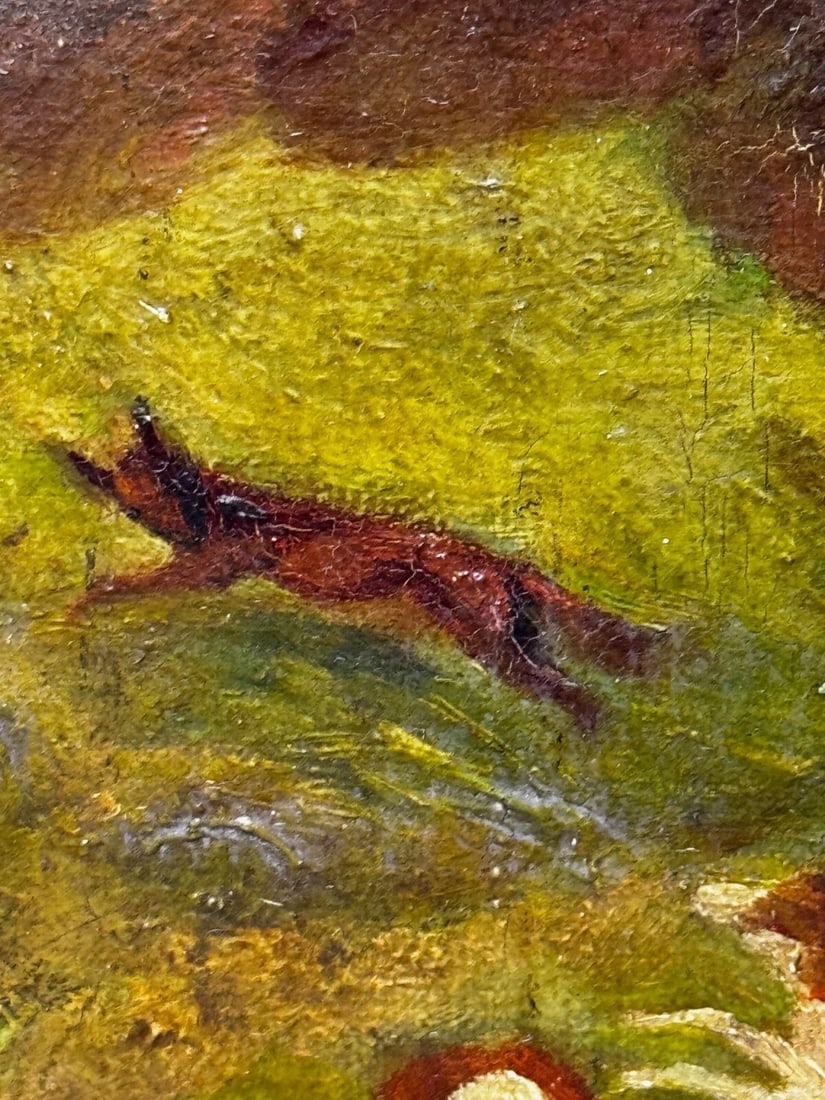 19th Century Oil Painting Huntsman In Hot Pursuit by Guillaume Urban Régamey - 9