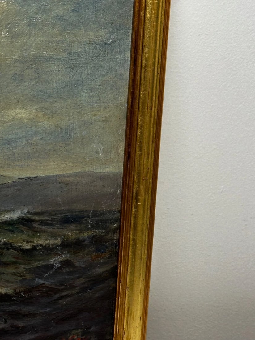 19th Century Marine Oil Painting Spring Breeze & Squally Garwick Bay Isle Of Man - 3