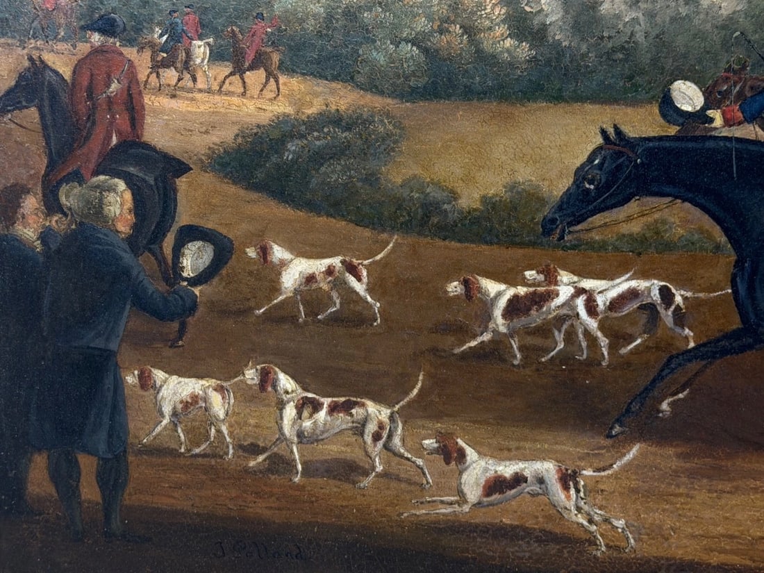 Large Oil Painting King George III Returning from Hunting, Windsor Castle Beyond - 18
