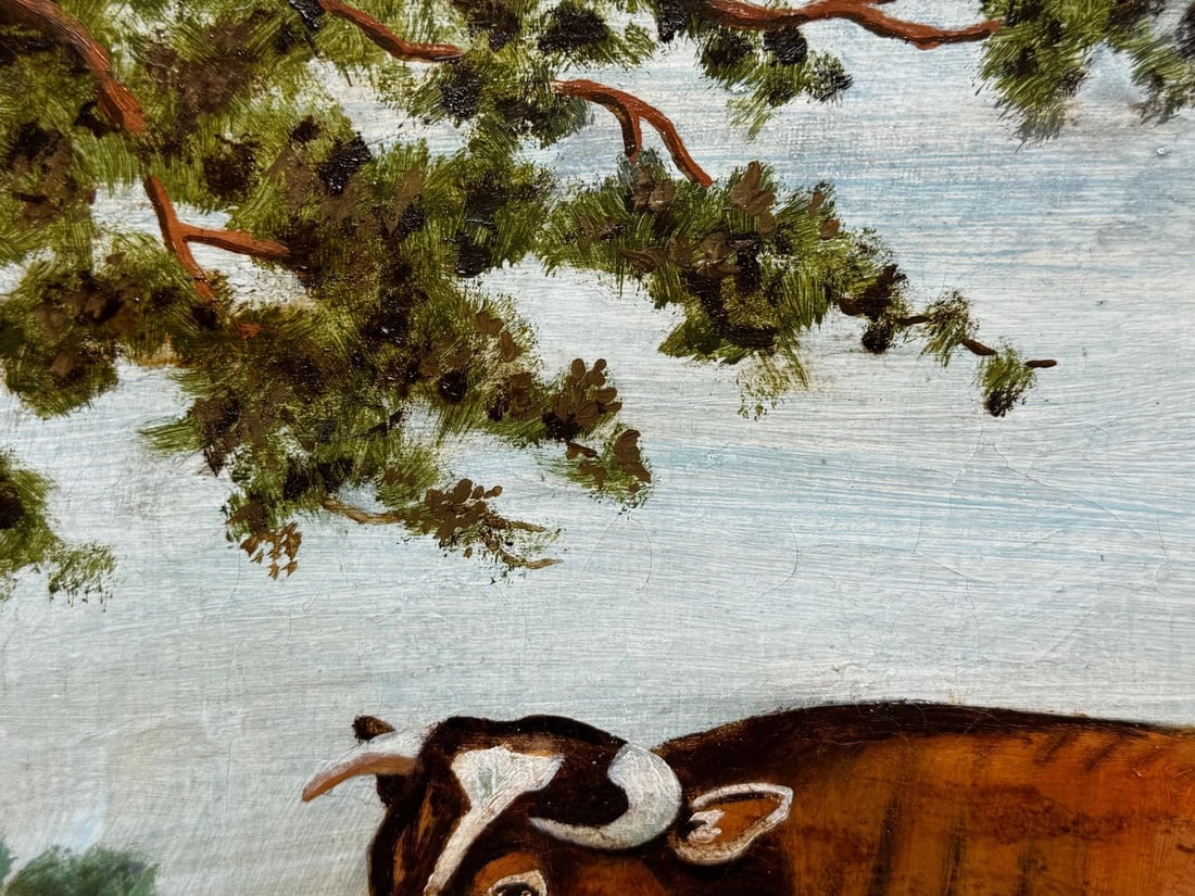 19th Century Oil Painting Prized Shorthorn Bull in the Manner of William Ward - 12