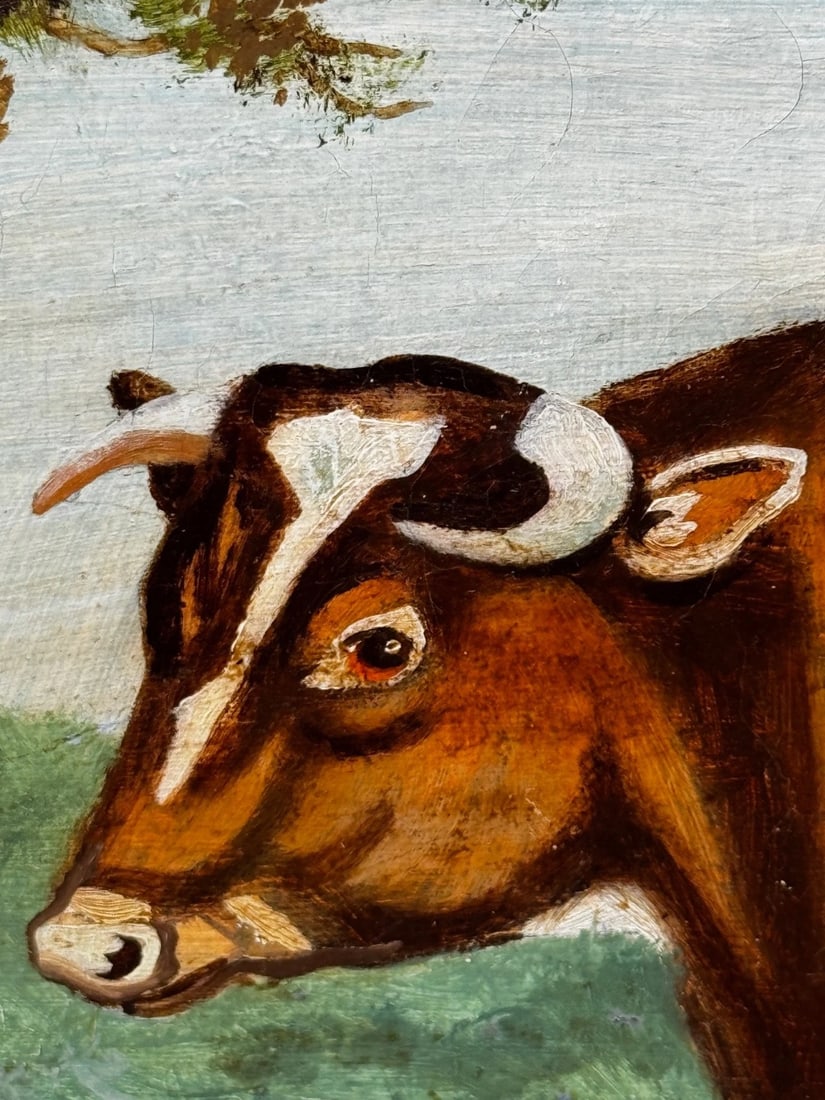 19th Century Oil Painting Prized Shorthorn Bull in the Manner of William Ward - 13