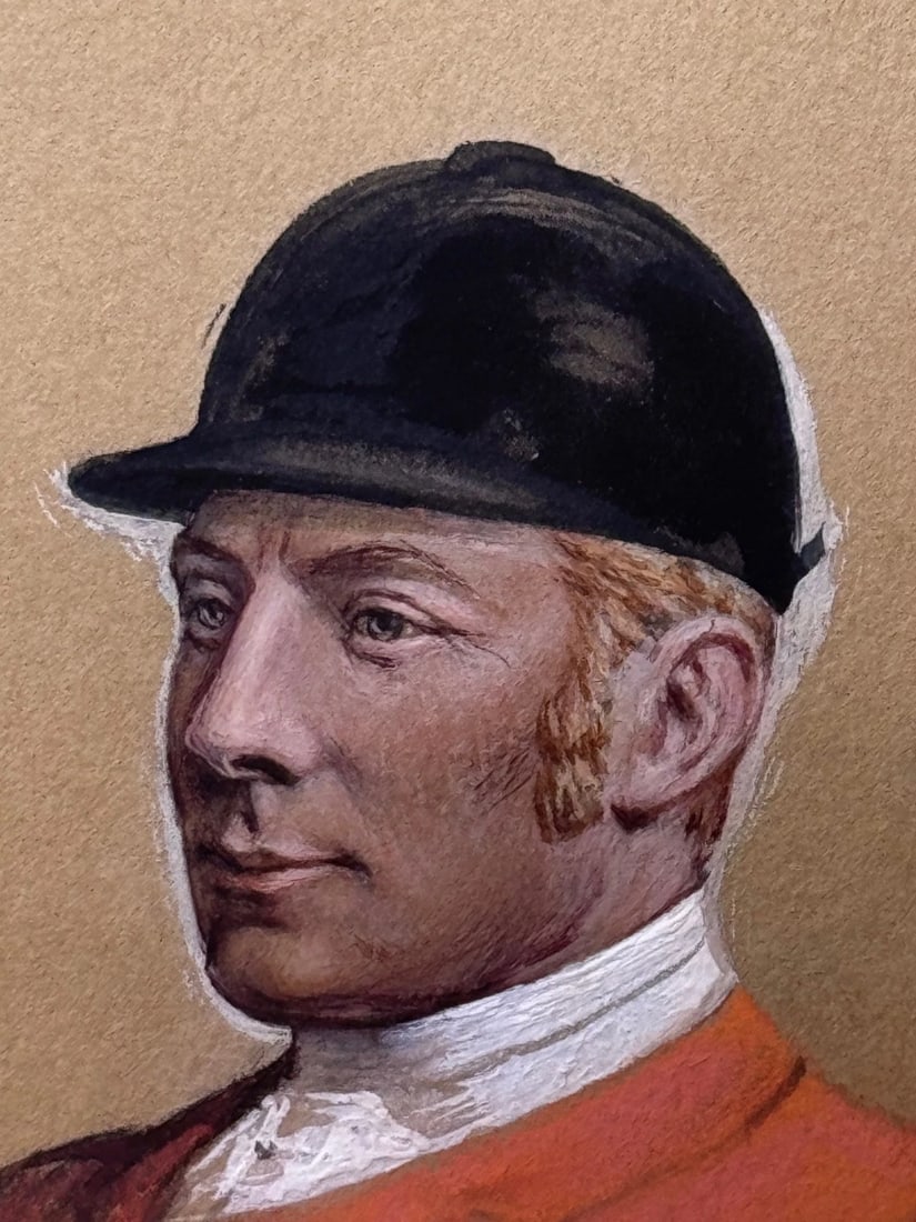 Sporting Painting Quorn Hunt Tom Firr Up Grey Horse by Basil Nightingale - 5
