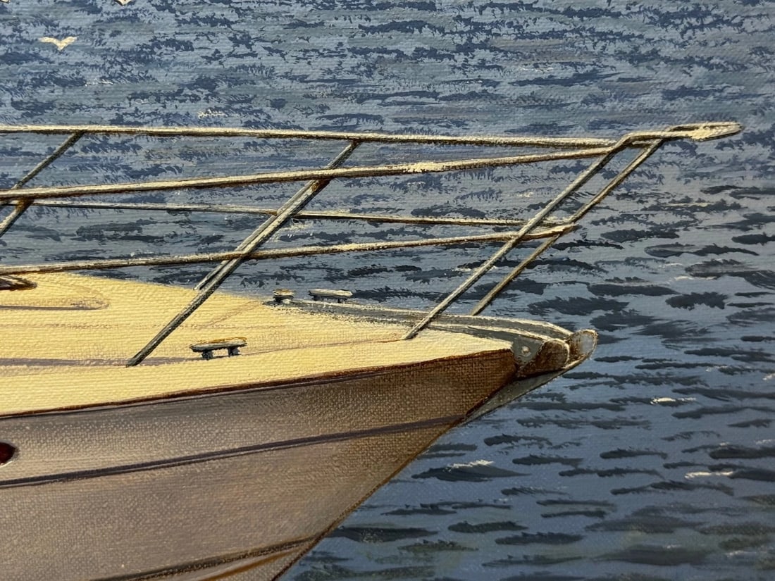 Oil Painting Windermere Ascendancy — Fairline Squadron 50 Yacht By Edward Hersey - 14