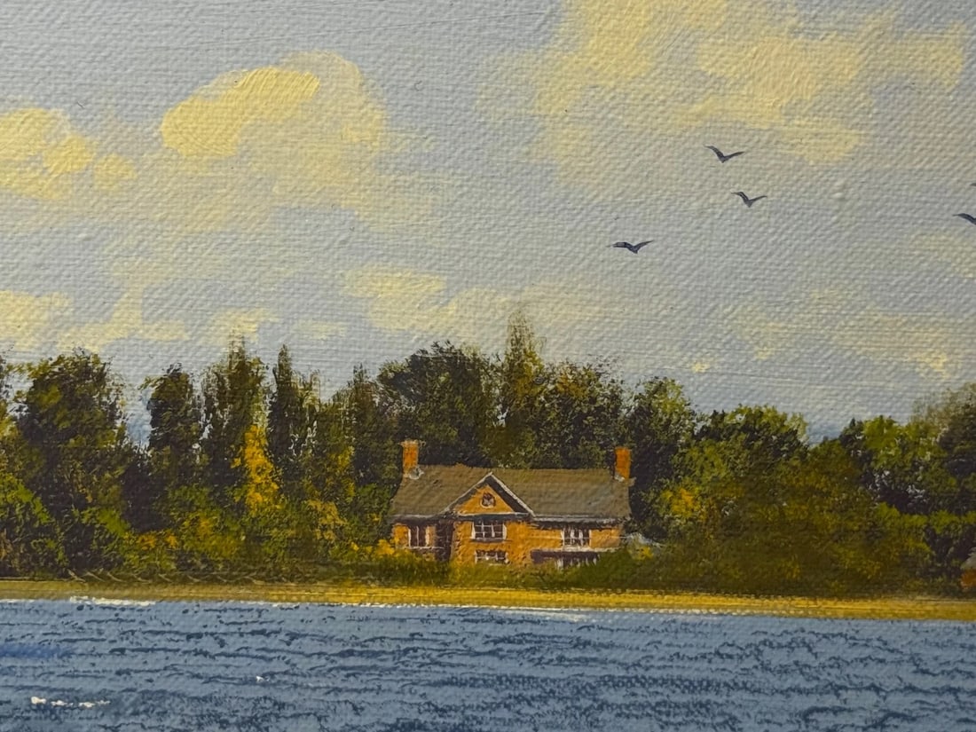 Oil Painting Windermere Ascendancy — Fairline Squadron 50 Yacht By Edward Hersey - 16