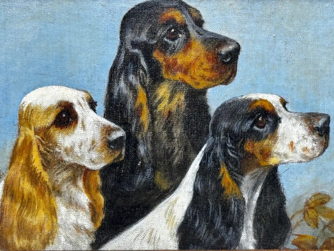 The Faithful Companions Trio of Cocker Spaniels In the Manner of Maud Alice Earl - 2