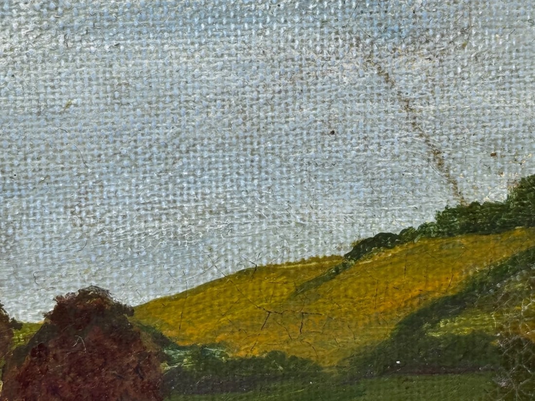 Prized Hereford Bull Pastoral Landscape In the Manner of William Henry Davis - 20