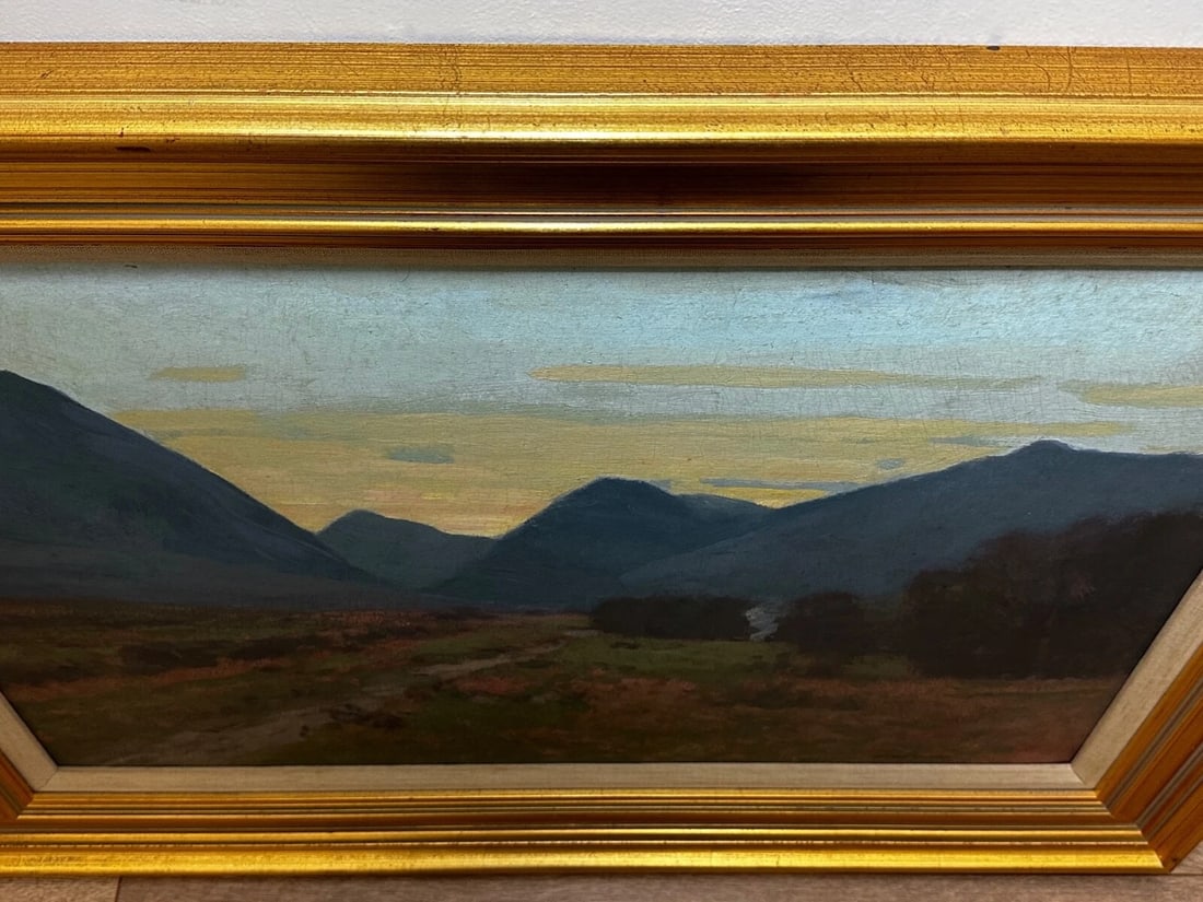 George Houston Signed Oil Painting Evening, Glen Sannox Scottish Highlands - 10