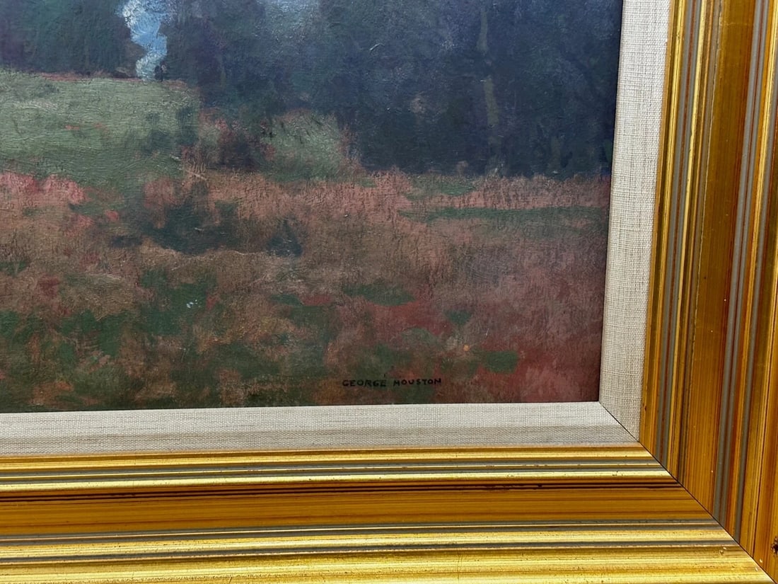 George Houston Signed Oil Painting Evening, Glen Sannox Scottish Highlands - 11