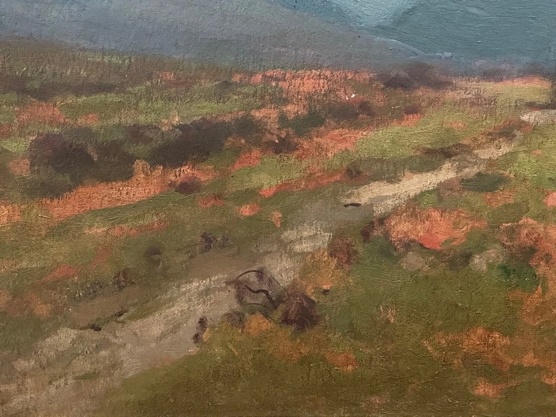 George Houston Signed Oil Painting Evening, Glen Sannox Scottish Highlands - 13