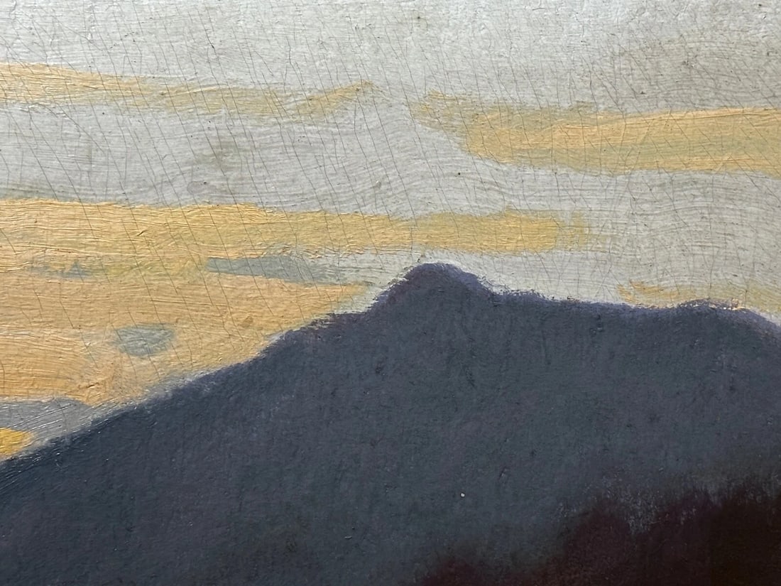 George Houston Signed Oil Painting Evening, Glen Sannox Scottish Highlands - 3