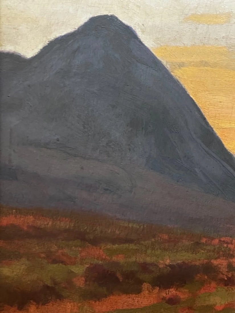George Houston Signed Oil Painting Evening, Glen Sannox Scottish Highlands - 8