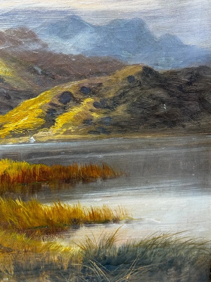 Oil Painting Longhorn Cattle West Scottish Highlands By Gustave De Brianski - 14