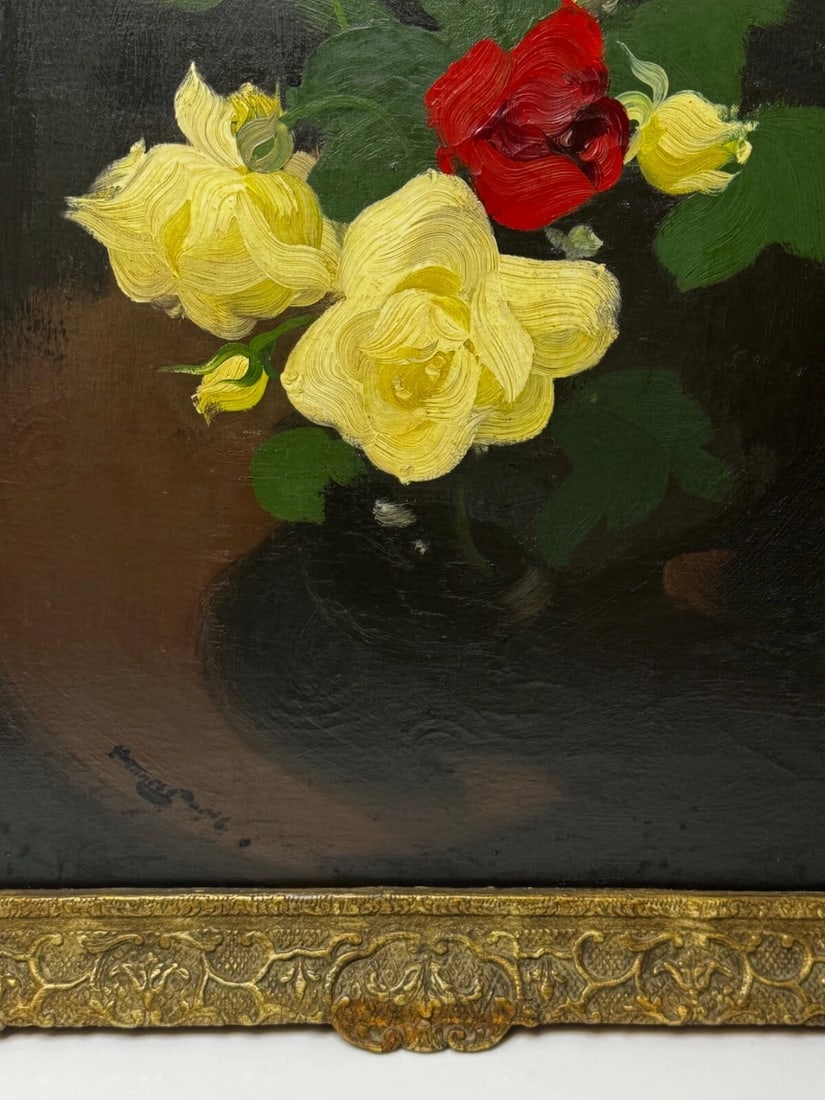 Oil Painting Nocturne In Petals Roses of Fire and Light By James Stuart Park - 13