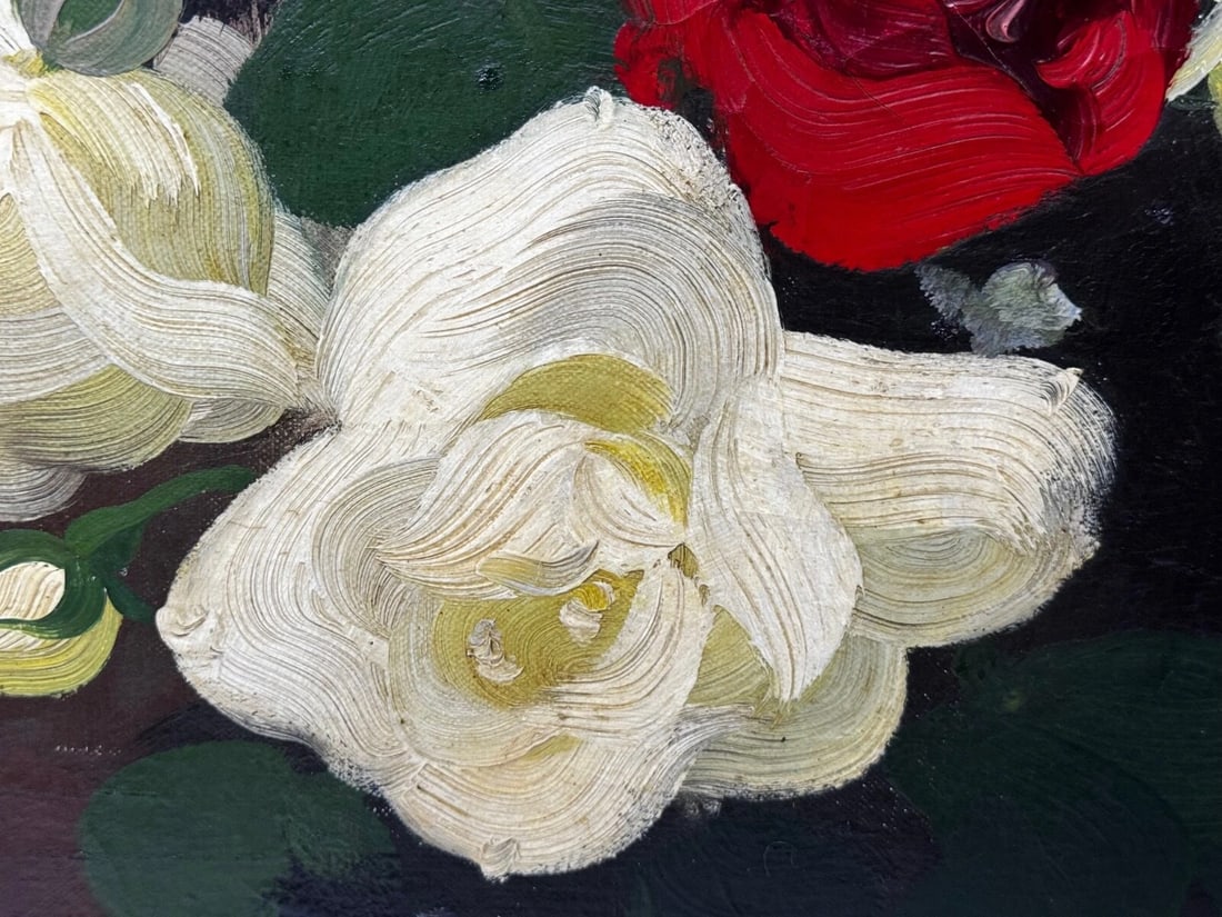 Oil Painting Nocturne In Petals Roses of Fire and Light By James Stuart Park - 5