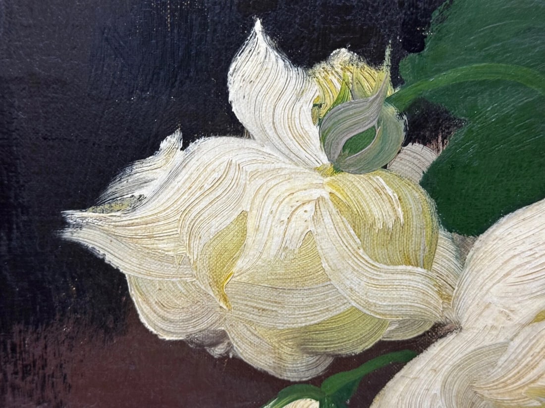 Oil Painting Nocturne In Petals Roses of Fire and Light By James Stuart Park - 6